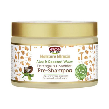 African Pride Moisture Miracle Aloe & Coconut Water Pre-Shampoo – 12 oz - ANNS BEAUTY SUPPLY